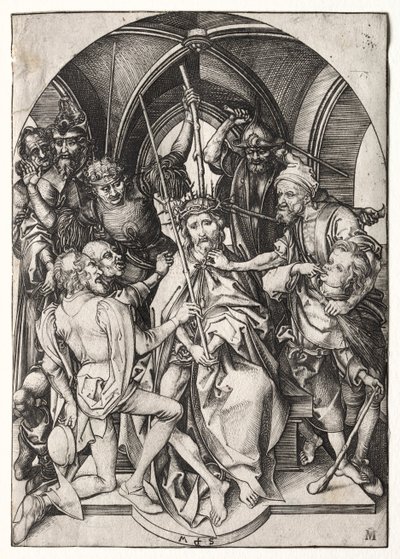 Chrystus ukoronowany cierniem autorstwa Martin Schongauer
