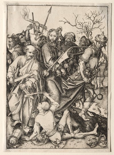 Chrystus wzięty do niewoli. autorstwa Martin Schongauer