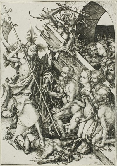 Chrystus w Otchłani, z Męki Pańskiej autorstwa Martin Schongauer