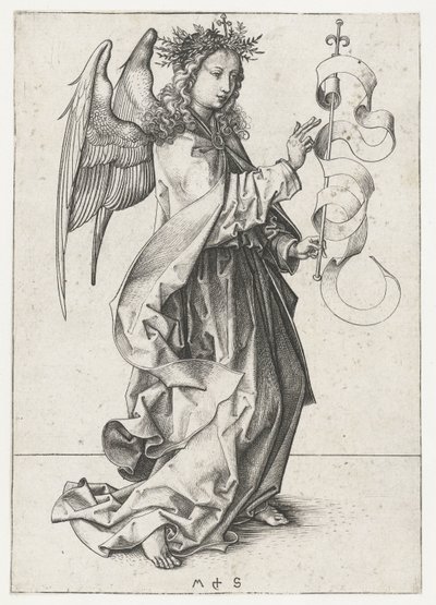 Anioł Gabriel Zwiastowanie (tytuł serii) autorstwa Martin Schongauer