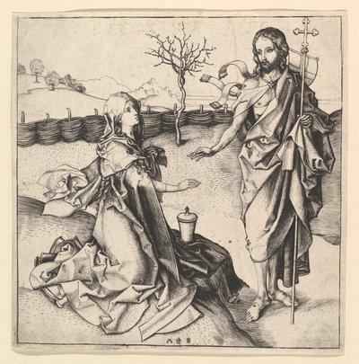 Noli me Tangere, ca. 1435-1491. autorstwa Martin Schongauer
