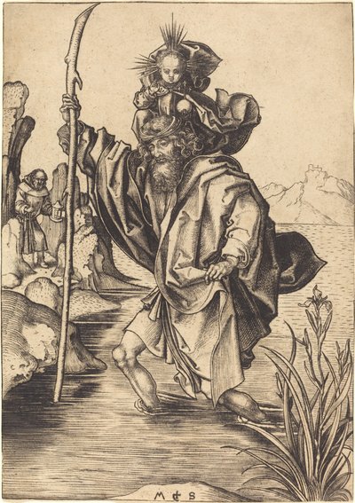 Święty Krzysztof autorstwa Martin Schongauer