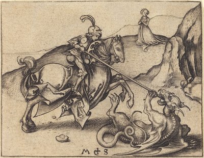 Święty Jerzy autorstwa Martin Schongauer
