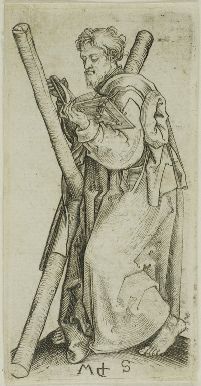 Święty Andrzej od Apostołów autorstwa Martin Schongauer