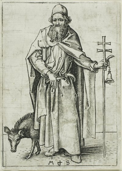 Święty Antoni, od Apostołów autorstwa Martin Schongauer