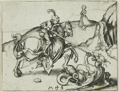 Święty Jerzy autorstwa Martin Schongauer