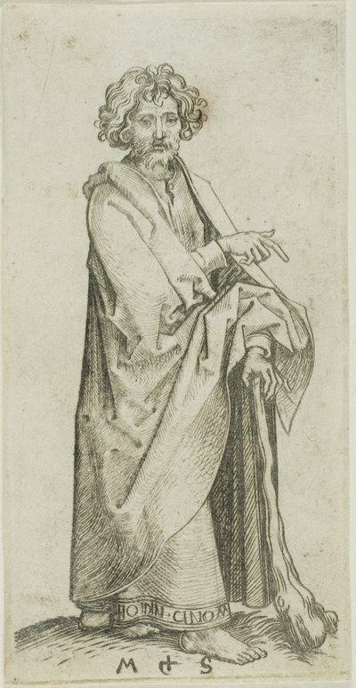 Jakub Mniejszy, od Apostołów autorstwa Martin Schongauer