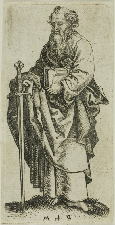 Paweł, od Apostołów autorstwa Martin Schongauer