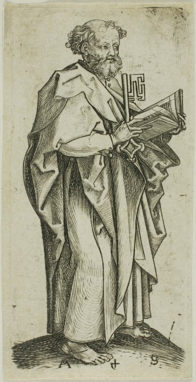 Święty Piotr, od Apostołów autorstwa Martin Schongauer
