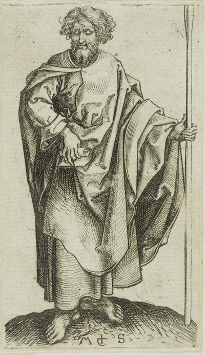 Święty Tomasz z Apostołów autorstwa Martin Schongauer