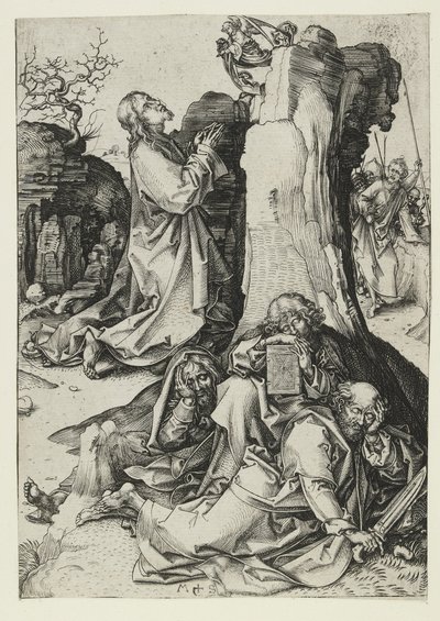 Agonia w ogrodzie, koniec XV wieku autorstwa Martin Schongauer
