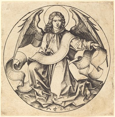 Anioł Św. Mateusza autorstwa Martin Schongauer