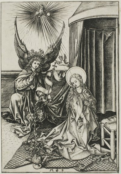 Zwiastowanie autorstwa Martin Schongauer