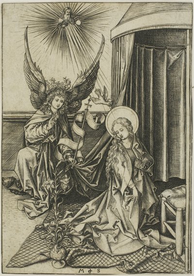 Zwiastowanie autorstwa Martin Schongauer