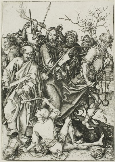Zdrada Chrystusa, z „Pasji” autorstwa Martin Schongauer