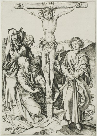 Ukrzyżowanie, z „Pasji” autorstwa Martin Schongauer