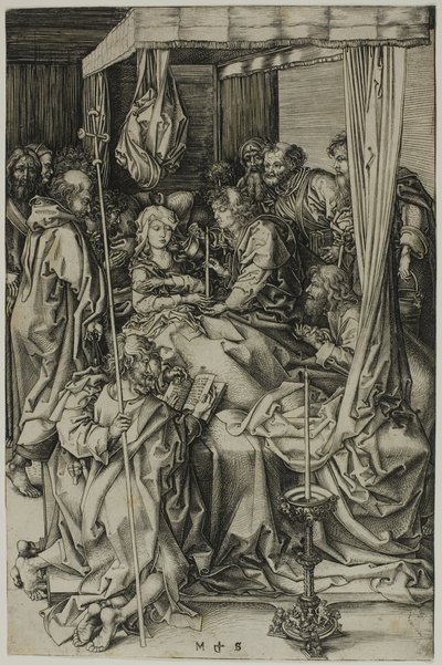 Śmierć Dziewicy autorstwa Martin Schongauer