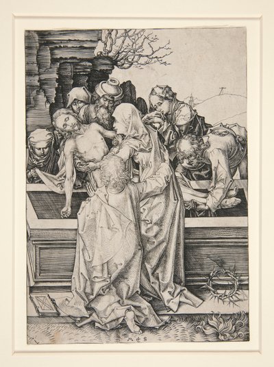 Złożenie do grobu autorstwa Martin Schongauer