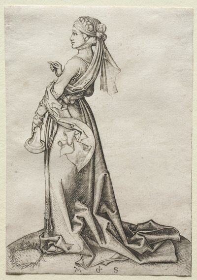 Pierwsza z głupich panien autorstwa Martin Schongauer