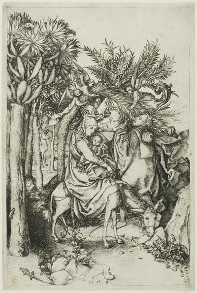 Ucieczka do Egiptu autorstwa Martin Schongauer