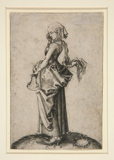 Głupia Dziewica autorstwa Martin Schongauer