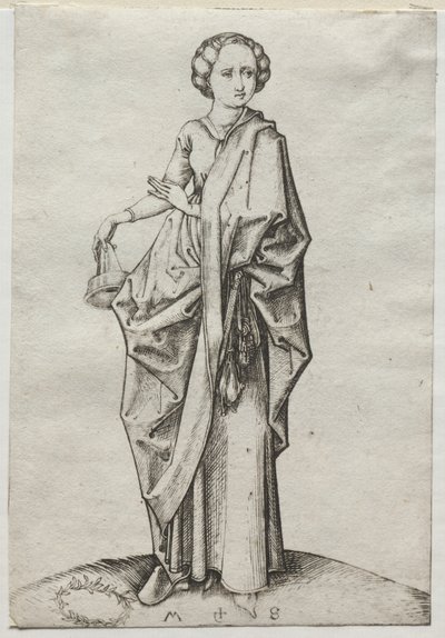 Czwarta z głupich panien autorstwa Martin Schongauer