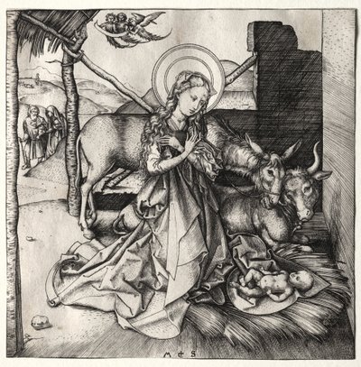 Życie Chrystusa: Narodzenia autorstwa Martin Schongauer