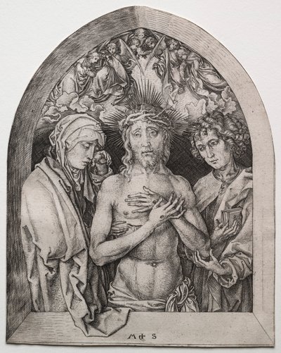Mąż boleści. autorstwa Martin Schongauer