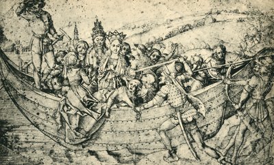 Męczeństwo św. Urszuli i jej towarzyszy, ok. 1450, 1943. autorstwa Martin Schongauer
