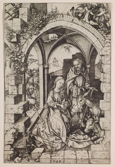 Narodzenie Chrystusa autorstwa Martin Schongauer