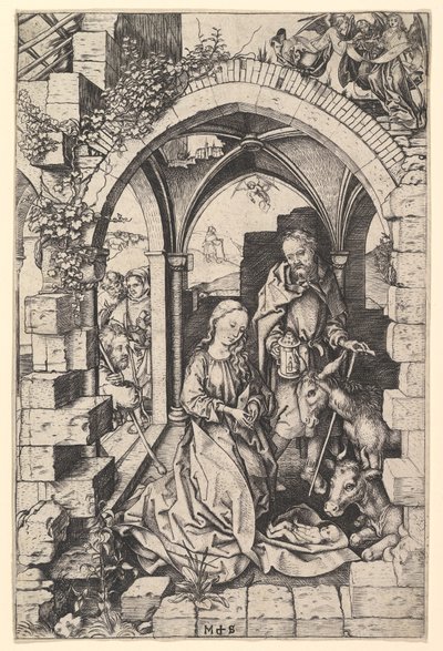 Narodzenia, ok. godz. 1435-1491. autorstwa Martin Schongauer