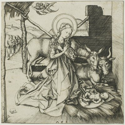 Narodzenia, z życia Chrystusa autorstwa Martin Schongauer