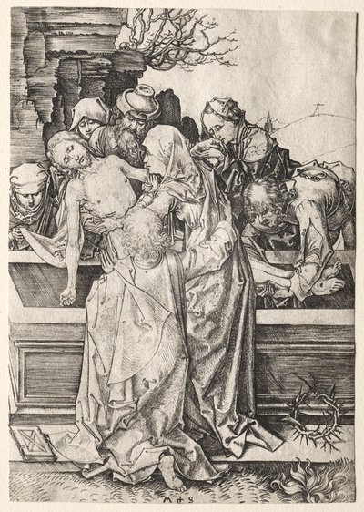 Pasja: złożenie do grobu autorstwa Martin Schongauer