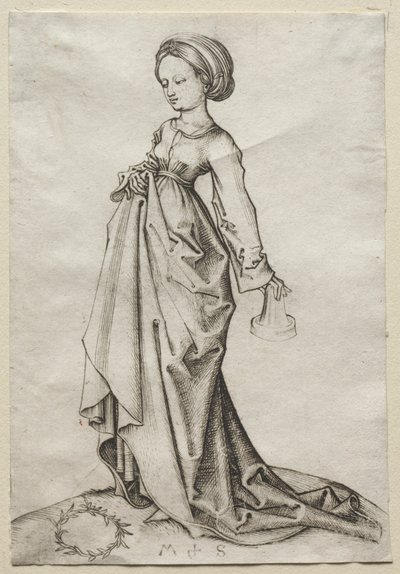 Druga z głupich panien autorstwa Martin Schongauer