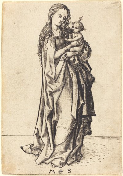 Mała Madonna z Dzieciątkiem autorstwa Martin Schongauer