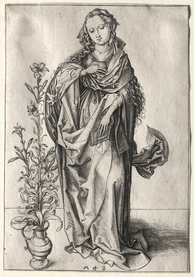 Dziewica Zwiastowania autorstwa Martin Schongauer