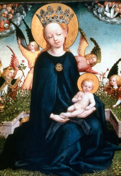 Dziewica z Dzieciątkiem, XV w. autorstwa Martin Schongauer