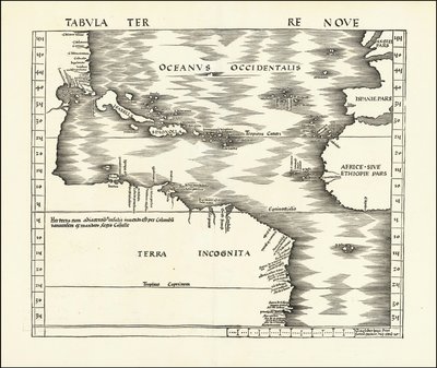 Mapa Admiralicji z 1513 roku autorstwa Martina Waldseemüllera autorstwa Martin Waldseemuller