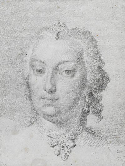 Rysunek Martina van Meytena przedstawiający Marię Teresę z 1741 r. autorstwa Martin van Meytens