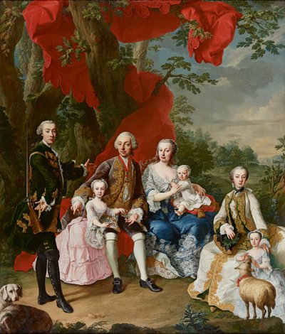 Rodzina hrabiego Nikolausa Pálffy von Erdöd autorstwa Martin van Meytens d. J.
