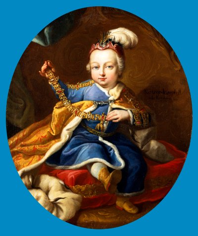 Książę Józef, przyszły cesarz Józef II austriacki jako dziecko, XVIII wiek autorstwa Martin van Mytens II