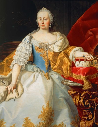 Cesarzowa Maria Teresa Austriacka ... (obraz na płótnie) autorstwa Martin van Mytens or Meytens