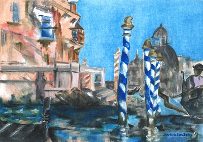 Canal Grande (Hołd dla Edouarda Maneta) autorstwa Martina Konitzky