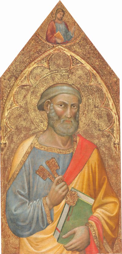 Święty Piotr ze Świętym Jakubem Majorem [lewy panel] autorstwa Martino di Bartolomeo
