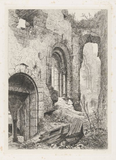 Zamek Vianden autorstwa Martinus Antonius Kuytenbrouwer jr.