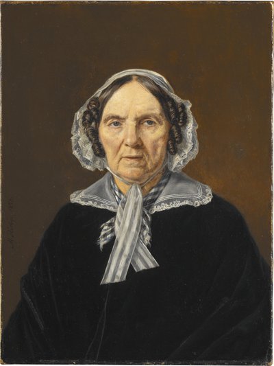 Frederikke Eleonora Cathrine Rørbye, z domu de Stockfleth, matka artystki autorstwa Martinus Rørbye