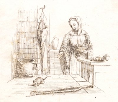 Ilustracja do „Pół setki bajek dla dzieci” autorstwa Hey autorstwa Martinus Rørbye