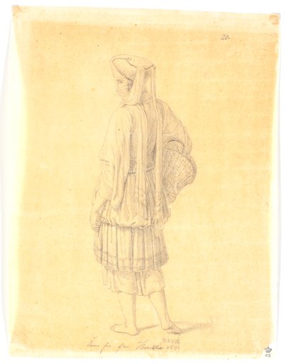 Frau von der Insel Thermia autorstwa Martinus Rørbye
