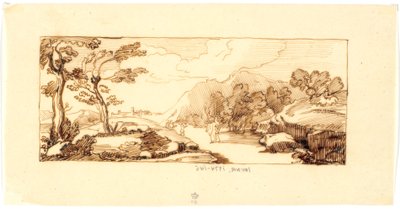 Landschaft mit biblischem Motiv autorstwa Martinus Rørbye