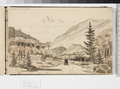 Alpejski krajobraz autorstwa Martinus Rørbye